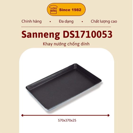 Sanneng DS1710053 - Khay nướng chống dính 570x370x25