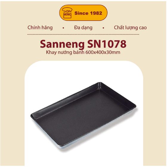 Sanneng SN1078 - Khay nướng bánh 600x400x30